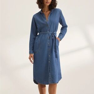 Velvet by Graham & Spencer Blue Denim Dress